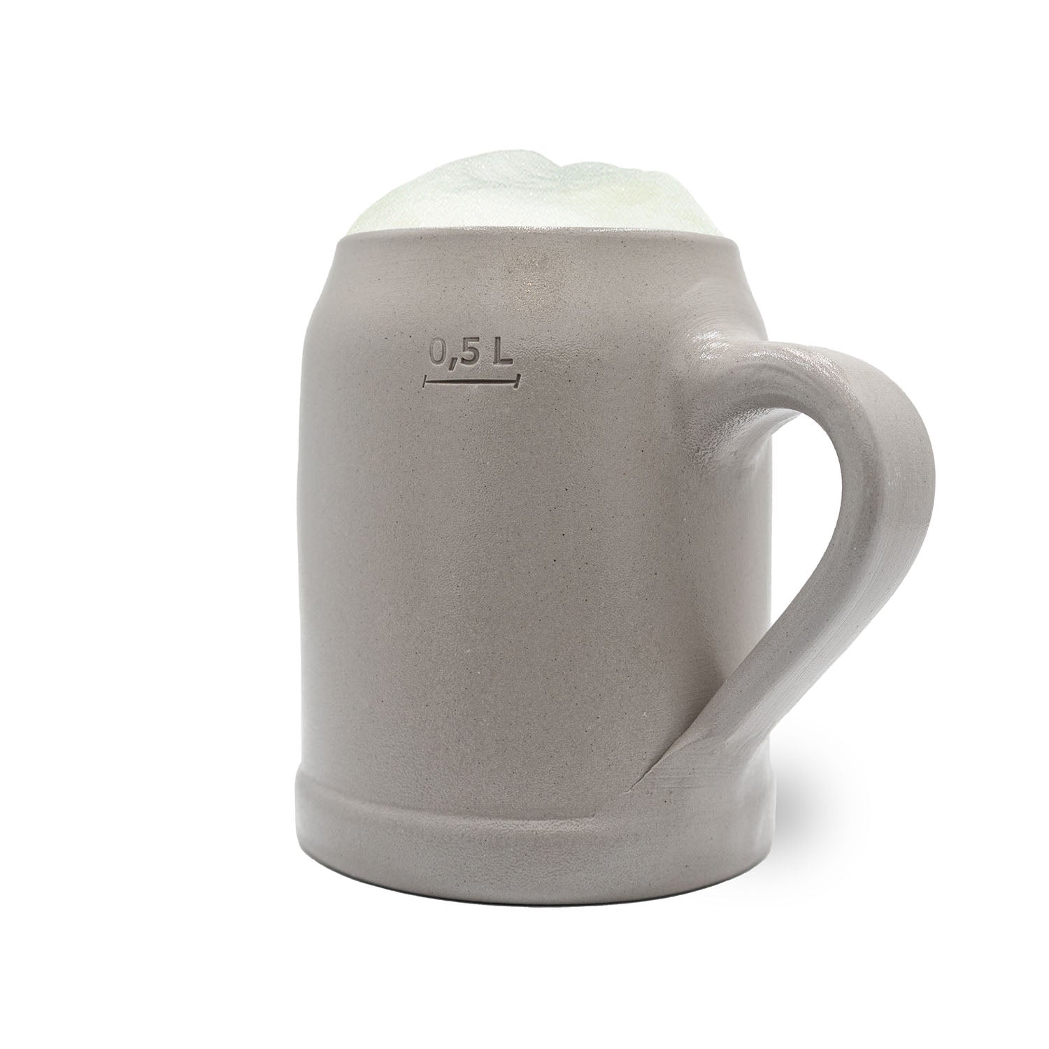 Grauer ®NFL PREMIUM Teamkrug Jacksonville Jaguars aus Steingut mit 0,5 L Füllstrich und Schaumkrone.