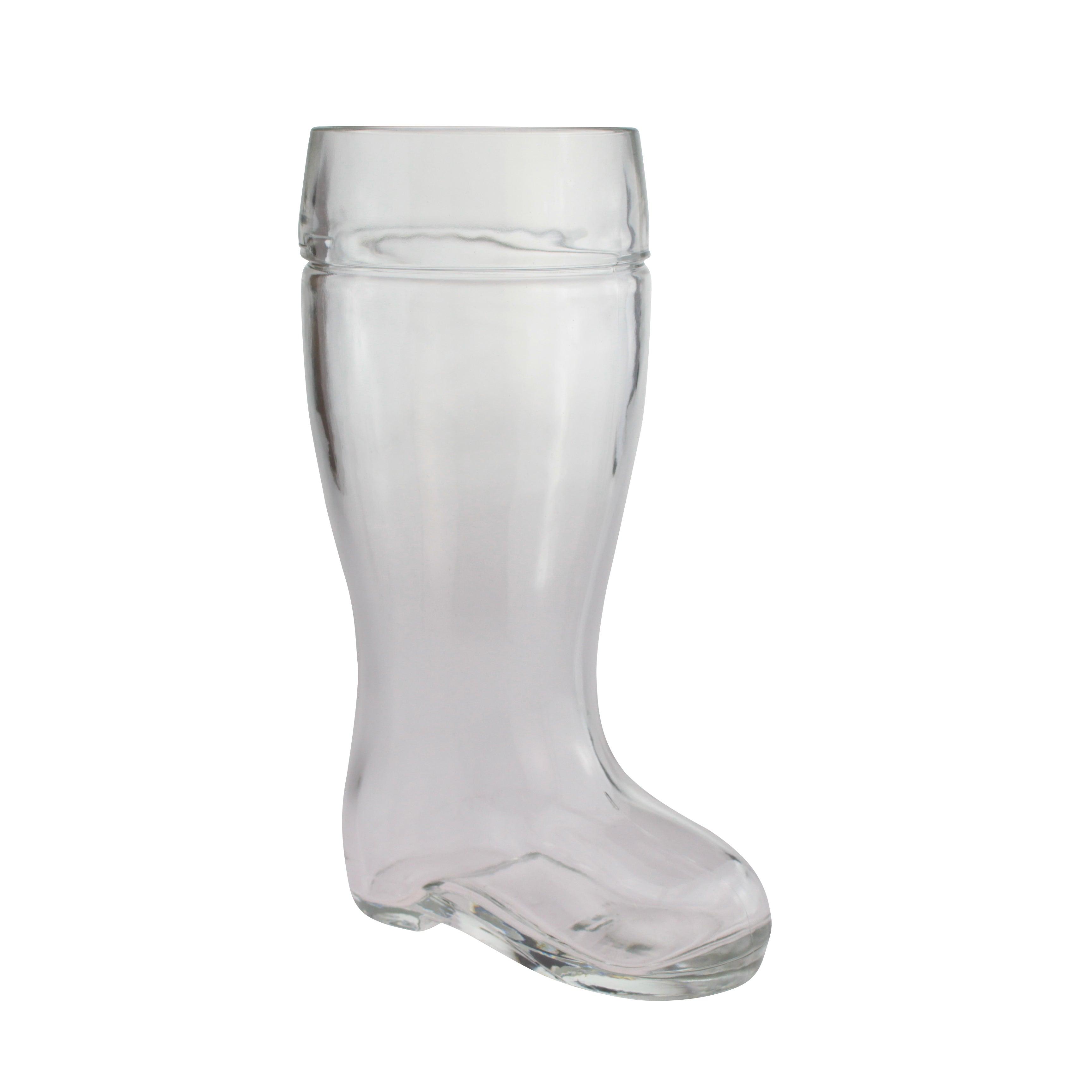 Stiefel Bierglas aus klarem Glas, perfekt für Bierliebhaber, festliche Anlässe und Oktoberfest